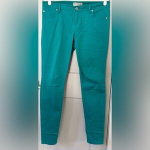 Express Women’s Teal Skinny Jeans 8